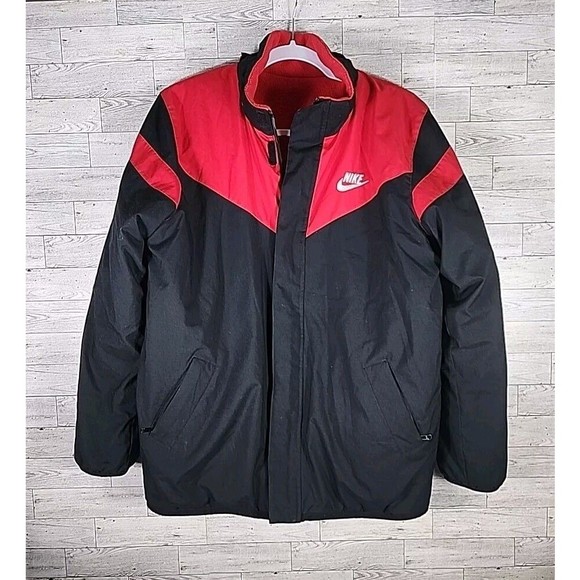 Vintage Nike Reversible Jacket Mens L Winter Coat VTG 56323